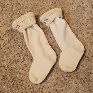 Hunter boot fleece socks